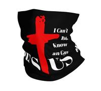 Balaclava Jésus Christianisme Foi Écharpe Antidérapant Couvre-Chef Durable Cache Cou pour Jogging Randonnée Adulte 25X50Cm