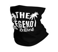 Balaclava La Légende A Pris Sa Retraite Cache Cou Anti-Solaire Couvre-Chef Multifonction Décoration Faciale pour Course À Pied Homme Femme Randonnée 25X50CM