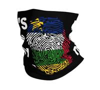 Balaclava Le Drapeau De L'Afrique Centrale Est dans Mon Adn Écharpe Multifonction Décoration Faciale Respirant Couvre-Chef pour Randonnée Extérieur Course À Pied