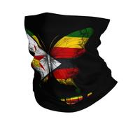 Balaclava Papillon Drapeau des Bahamas Écharpe Multifonction Couvre-Chef Antidérapant Cache Cou pour Randonnée Jogging Cyclisme 25X50Cm
