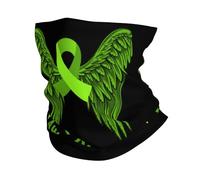 Balaclava Ruban De Sensibilisation À La Maladie De Lyme Écharpe Respirant Couvre-Chef Antidérapant Cache Cou pour Cyclisme Randonnée Jogging 25X50CM