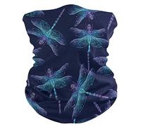 Balaclava Sombre, Libellule Écharpe Respirant Couvre-Chef Anti-UV Décoration Faciale pour Course À Pied Cyclisme Extérieur