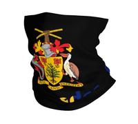 Balaclava Texte De L'Emblème National De La Barbade Écharpe Respirant Décoration Faciale Multifonction Couvre-Chef pour Randonnée Course À Pied Extérieur