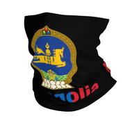 Balaclava Texte De L'Emblème National De La Mongolie Echarpe Tête Pirate Anti-Solaire Décoration Faciale pour Escalade, Moto, Vélo