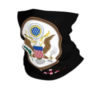 Balaclava Texte Emblème National Amérique Couvre-Chef Respirant Écharpe Multifonction Décoration Faciale pour Randonnée Extérieur Cyclisme