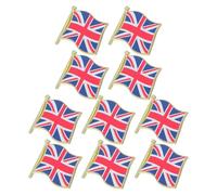 Balacoo 10 Pièces Broche Drapeau Royaume-uni Design Élégant Attache en Alliage et Utilisation Polyvalente, pour Présents et Occasions Festives