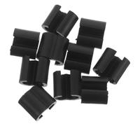 Balacoo 10 Pièces Clip de Câble Vélo à Double Fente Noir en Plastique | Installation Simple, Gestion Stable des Câbles de Frein Dérailleur, pour Route et Vtt