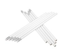 Balacoo 10 Pièces Crayon de Charpentier Blanc en Bois Graphite