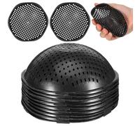 Balacoo 10 Pièces Entretoise pour Pots de Fleurs en Plastique Noir, Tapis de Fond Respirant pour Jardinières, Réduit la Perte de Terre, Adapté la Plantation Intérieure et Extérieure