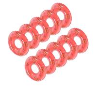 Balacoo 10 pièces Miniature Swim Rings Ornaments Bright Color Small Pool Ring Decorations for Mini House Props and Photography Accessories