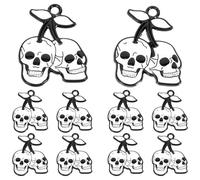 Balacoo 10 Pièces Pendentif en Alliage de Zinc de Crâne Léger pour Bijoux DIY Halloween, Accessoire Unique et Créatif Adapté aux Créations de Mariage