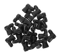 Balacoo 100 pièces Mini de Noël Père Noël Chaussures Miniatures Noires pour Décoration de Maison de Poupée Accessoires DIY pour Projets Dartisanat et Décorations de Table Festives