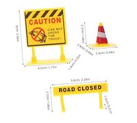 Balacoo 108 pièces Jouets Panneaux Routiers Miniatures Cônes de Signalisation et de pour Garçon Fille Jeu Éducation Sécurité Routière et Portable