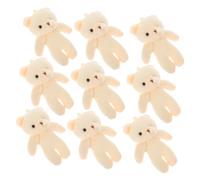 Balacoo 12 pièces Miniature Bear Figurines Set Multifunctional Home and Bag Decor Cute Keychain and Luggage Pendants Adorable Craft Friends