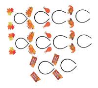 Balacoo 12 Pièces Serrage-têtes de Thanksgiving Décoratifs, Plastique | Usage Polyvalent, Confort Léger, Design Élégant, Fêtes D’automne et Événements Scolaires, pour Tous Âges
