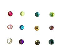 Balacoo 12pièces Lot De Marqueurs Magnétiques Pour Verres Acrylique Pour Identifier Verres à Vin Couleurs Mélangées