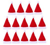 Balacoo 15 Pièces Mini Chapeau de Noël Rouge, Décoration pour Bouteilles | Accessoire de Fête, Finition Soignée, Joli Rendu Classique, pour Vin, Sucettes et Ambiance de Noël