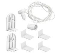 Balacoo 1ensemble Kit de Réparation pour Store Enrouleur Accessoires de Fixation Pom Chaîne à Perles Crochet sans Perçage pour Stores Roulants Intérieurs