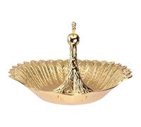 Balacoo 1pièce Plateau de Fruits Doré Créatif Alliage de Zinc Présentoir Snack et Dessert Polyvalent pour Cuisine Fête et Décoration Réutilisable