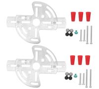 Balacoo 2 Ensembles Plaque de Support de Plafonnier pour Luminaire | Fixation Plafond pour Murs en Plâtre et Boutiques, Installation Simple, Charge Solide, Usage Polyvalent