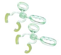Balacoo 2 Pièces Applicateurs de Lentilles de Contact Verts Clairs en Plastique, Compacts et Portables, pour Insertion Quotidienne et Application Propre sans Contact Direct