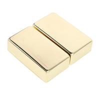 Balacoo 2 Pièces Capot de Humbucker, Coque de Micro de Guitare, Métal, Or, Capot Entièrement Fermé pour Guitare Électrique, Protection Complète du Micro, Réponse Tonale Précise
