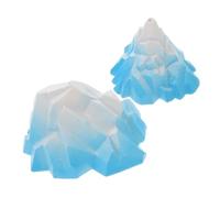 Balacoo 2 pièces Décoration Aquarium Iceberg Ornement Flottant Réaliste pour Paysage Micro sous Marin Accessoires Poissons Réservoir Fish Tank Supplies