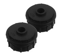 Balacoo 2 Pièces Manchon de Palier de Roue de Soufflage de Climatiseur en Caoutchouc Noir pour Tambour de Ventilateur, Résistant à l’Usure, Anti-Âge, Unité Intérieure
