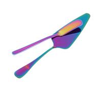 Balacoo 2 pièces Spatule à Gâteau et Pizza Acier Inoxydable avec Manche Long Bords Dentelés pour Découpe et Service Facile Outil pour Pâtisseries et Pizzas