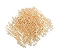 Balacoo 200 pièces Bâtonnets Sucettes Bois avec Embout Boule pour Pop Cake DIY Gâteau Lot Sûr et Polyvalent Réutilisable