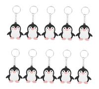 Balacoo 24 pièces Animal Keychain Pendant Penguin Keyring Lightweight Bag Charm For Animal Themed Party Decorations And Backpack Accessories