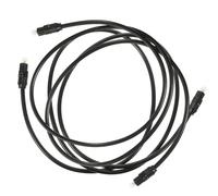Balacoo 2pcs Câble Audio Optique Numérique pour Home Cinéma et Tv, Isolation Physique, Qualité Sonore Haute Définition, Matériau Pvc et Pmmc, Longueur 1m, Couleur Noir
