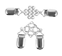 Balacoo 2pièces Lot De Pinces à Pull Pour Femme Fermoirs Métal Pour Col De Pull Et Cardigan Pinces à Broche Pour Vêtements