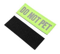Balacoo 2pièces Patch Réfléchissant pour Harnais Chien Service Adhésif Nylon Étiquette Do Not Pet pour Gilet Sécurité Accessoire Visible et Résistant