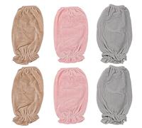 Balacoo 3 Paires de Manches Polaires Femme Hiver Chaud en Polyester Poignets Élastiques, Protège-bras Anti-saleté pour Écriture et Course