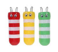 Balacoo 3 Pièces Mini Tricoteuse Tubulaire Abeille en Plastique et Fer | Créatif et Léger, pour Projets DIY à Maison, Finition Rapide, Design Ludique, Rouge Jaune Vert