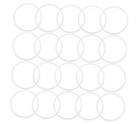 Balacoo 30 pièces Anneaux Plastique DIY Cercles Macramé Résistants pour Décoration Suspendue et