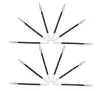 Balacoo 30 Pièces Recharge D'encre pour Stylo à Bille Recharges pour Stylos de Bureau Pointe Diamant Plastique Noir à Sculpture sur Bois Écriture Précise Étudiants