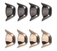 Balacoo 4 Paires Protection en Fer Marche Silencieuse Installation Facile pour Embouts de Chaussures à Talons Moyens Adaptée aux Bottes Féminines pour Déplacements à Domicile