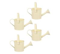 Balacoo 4 Pièces Arrosoir de Jardin en Fer Beige, Poignée Ergonomique, | Arrosage Précis sans Éclaboussures, pour Fleurs et Plantes du Jardin, Style Élégant et Raffiné