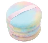 Balacoo 4 Pièces Houppette Ronde Réutilisable de 10,5cm en Peluche Douce pour Application Précise et Couverture Rapide, pour Usage en Studio ou Quotidien