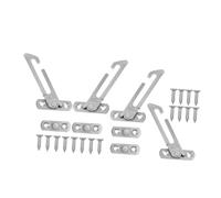 Balacoo 4 pièces Limiteur de Fenêtre Acier Inoxydable Verrou de Sécurité Garçon Fille Restriction Angle Ouverture Installation Facile Protection Durable pour Fenêtres