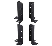 Balacoo 4 Supports d'Ancrage pour Poteau de Clôture Bois, Embase Pied en Métal pour Installation Rapide sur Terrasse et Jardin Extérieur