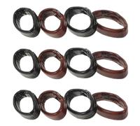 Balacoo 40 Pièces Anneaux de Sécurité en Cuir Véritable pour Bracelets de Montre 10mm 12mm Solide Design Élégant pour Usage Quotidien et Sportif