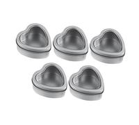 Balacoo 5 pièces Boîte Forme de Cœur avec Fenêtre Transparente Lot de Boîtes à Bonbons Réutilisables pour Biscuits Mariage Anniversaire et Contenant Hermétique et