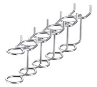 Balacoo 5 pièces Crochet Panneau Perforé Porte Outils Double Anneau Support Tournevis Organiseur Atelier Maison Bureau Garage