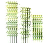 Balacoo 50pièces Miniature Artificial Bamboo Trees for Indoor Micro Landscape DIY Realistic Fake Bamboo Plants Decoration for Tables and Small Gardens