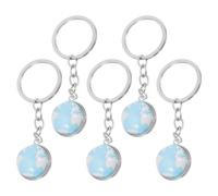 Balacoo 5pcs Porte-clés Globe en Alliage de Zinc pour Garçon et Filles, Décoration à Dos, Organise Clés Pratique, pour Paquet à Dos et Présents