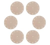 Balacoo 6 Pièces Cadran D’horloge Rond Vierge en Bois à Peindre pour | 23 Cm, Chiffres Arabes, Disque Pré-découpé, Kit Débutant pour Décor Mural et Ateliers Créatifs