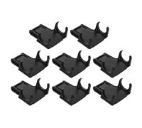 Balacoo 8 Pièces Base de Lampe Frontale pour Casque de Soudage, Clip Léger en Plastique Noir 6,3x6x2,8cm, Accessoires Confortables pour Usage DIY et Opérations Multi-Sites